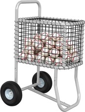 Sports Baseball Cart with Wheels, Large Softball Caddy Ball Holder, Holds up to