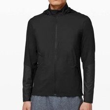 Lululemon Active Rain Jacket Hood Black  Blac...