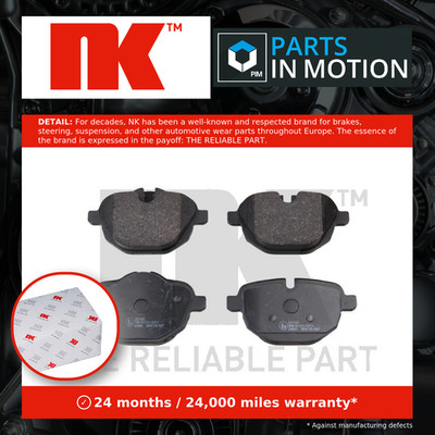 Brake Pads Set fits BMW X3 F25, G01 Rear 2010 on NK 34206877648 34206879857 New