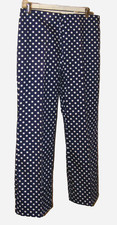 70S MOD PANTS HIP HUGGERS SLACKS POLKA DOT DEADSTOCK HIPPIE FASHIONS 32X40X28