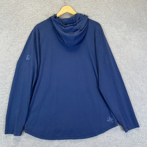 B. Draddy Men’s Golf Lightweight Hoodie Large Blue Pullover Sweatshirt image 2