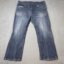 Levi's 559 Men  s 42x30 Denim Blue Jeans Relaxed Straight Fit Zip Fly Work