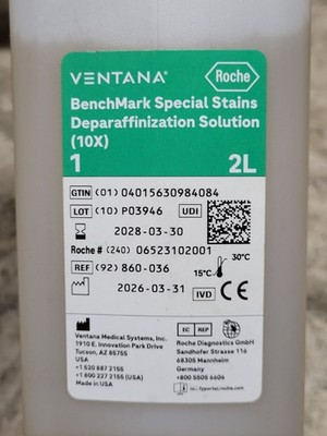 Ventana Roche BenchMark Special Stains Deparaffinization Solution 2 Liter Bottle