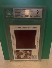 panini 2020 encased chase young rookie sapphire #srs-11 bgs 9 football card. rookie card picture