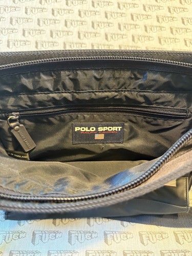 Ralph Lauren Polo Sport Vintage Navy Crossbody Shoulder Bag Purse FREE SHIPPING - Picture 3 of 3
