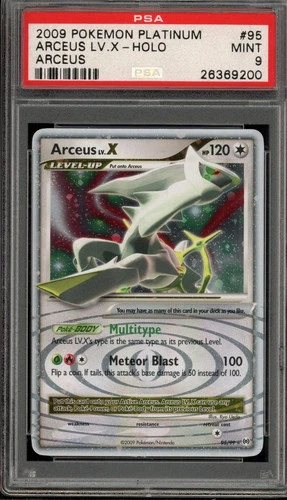 Pokemon Arceus LV.X 2009 Platinum Arceus Holo Rare #95 PSA 9 Mint