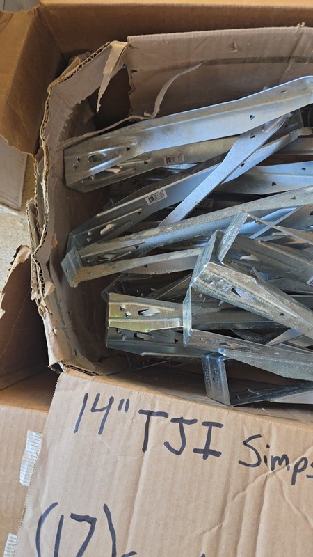 Simpson TJI 14 in Steel I-Joist Joist Hangers Brackets/Connectors 17 Pack