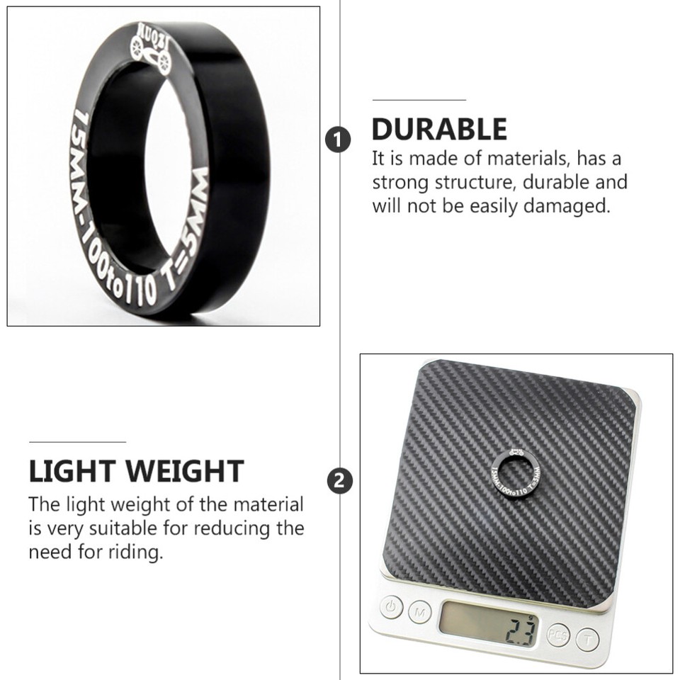 2 Pcs Bike Adapter Conversion Washer Wheel Hub Screw Bolt Spacer eBay