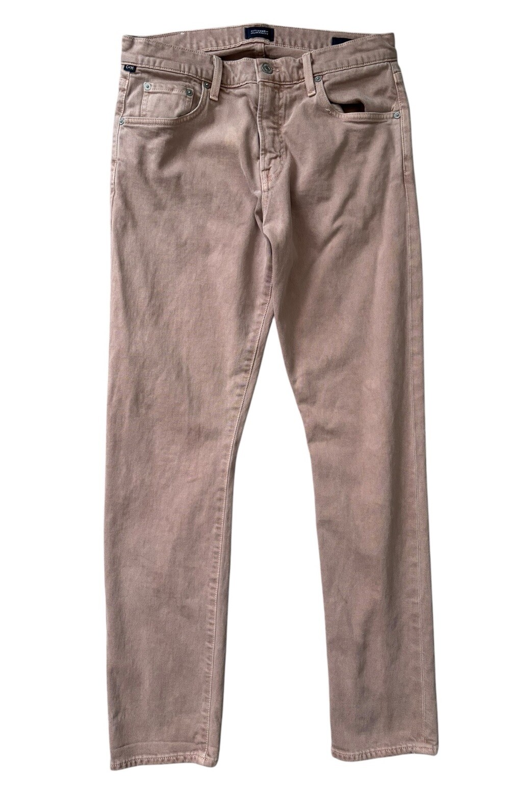 Citizens of Humanity Mens Adler Slim Fit Tapered Jeans in Pastel Pink 30x32