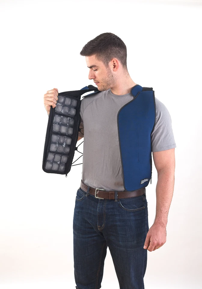 Chaleco de hielo FlexiFreeze - Alivio de calor de enfriamiento personal Foto 2 de 3