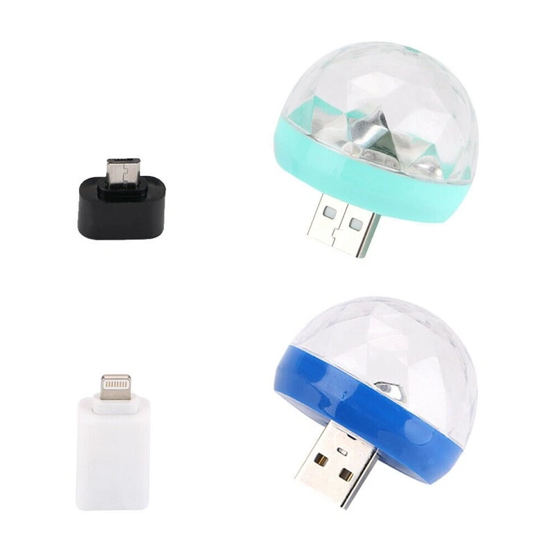 Mini Portable USB Stage Disco Light Magic Ball Lamp Party Club for Mobile Phone - Image 3 of 4