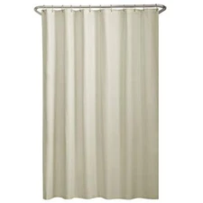 Shower Fabric Bathroom Liner Shower Curtain Washable Liner 70″x71″ Beige Reinfor