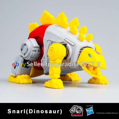 Transformers G1 Snarl Dinosaur 4'' Action Figure Model Kit Blokees Blind Box