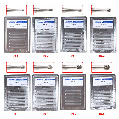 Dental Carbide Burs Tungsten Steel Drills For Low Speed Handpiece RA1-RA8