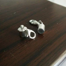 Magnetic Clasp Silver Lobster Claw Jewelry Making Supplies 45mm Set Brass