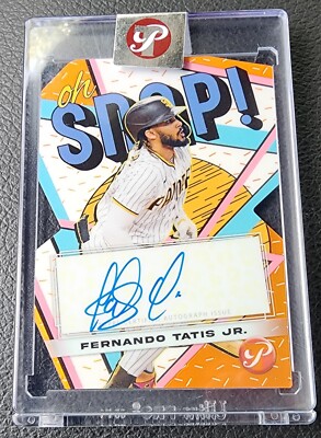 2023 Topps Pristine Fernando Tatis Jr  Encased Oh Snap Die Cut Auto /25 Padres
