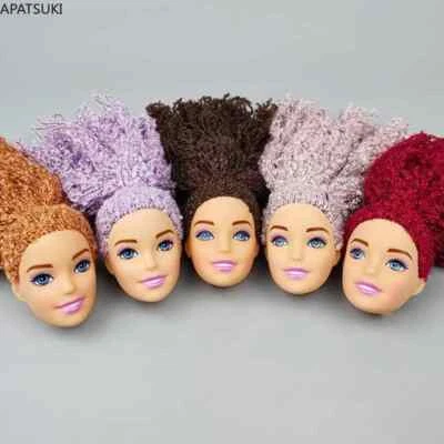 Bunte schmutzige Zopf Haar Puppe Kopf Ersatz Puppe Köpfe für Barbie 11,5“ Puppe - Bild 1 von 4