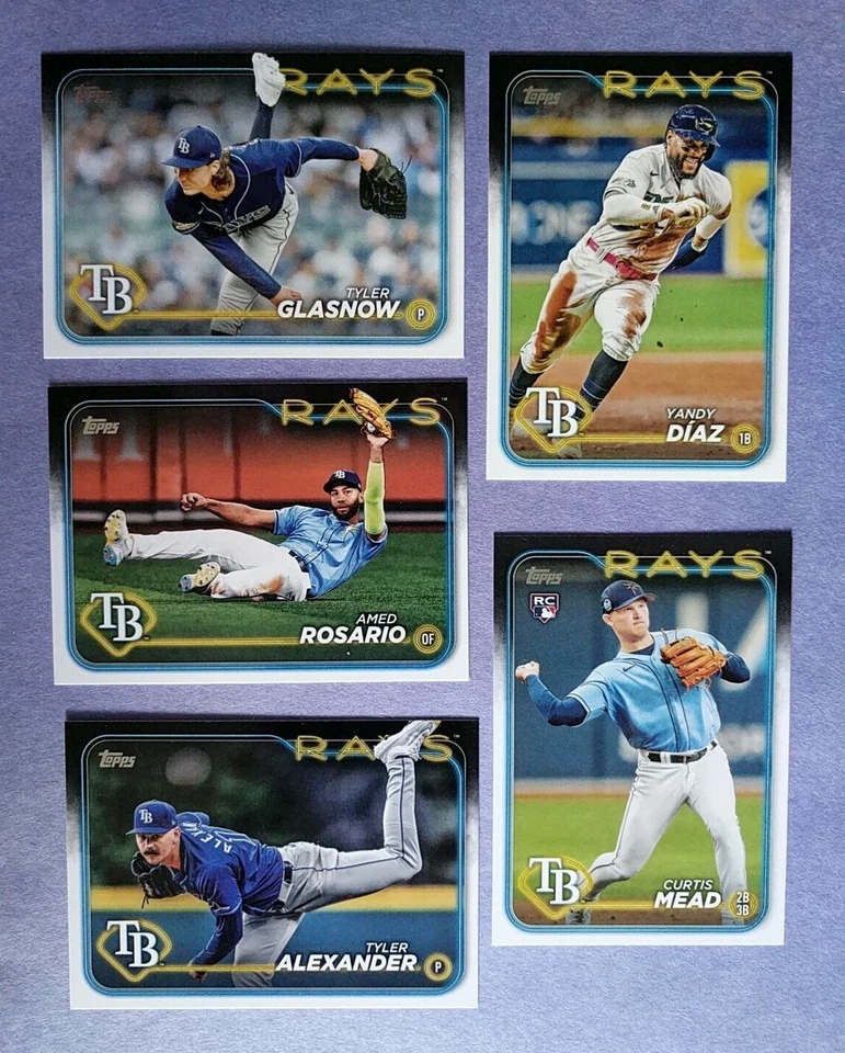 2024 Tampa Bay Rays 35 Card Team Set with Update Series - Image 2 of 4
