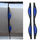 2 BLUE CAR DOOR REFLECTORS GUARDS PREVENTS SCRATCHES PROTECTS EDGES FREE POSTAGE