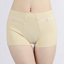 Ladies Cotton Blend Boxers Brief Underwear Pocket High Waist Panties Soft Comfy