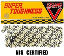 Izumi V Super Toughness Gold & Black 1/8" NJS Keirin Track Fixed Gear Bike Chain