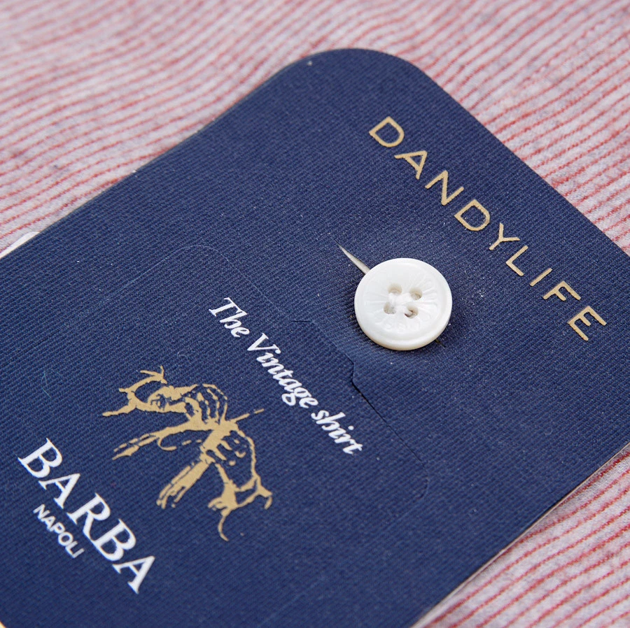 Camisa Jersey Algodón Suave Rayas Gris-Rojo Calce A Medida BARBA NAPOLI 15.75 NUEVA CON ETIQUETAS Foto 2 de 4