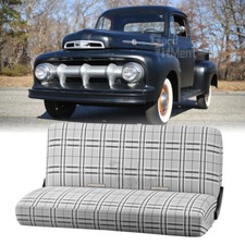 Truck Pickup Front Bench Seat Cover Gray Black Full Size Plaid For Ford F4 Base Truck Pickup Front Bench Seat Cover Gray Black Full Size Plaid For Ford F4 Base