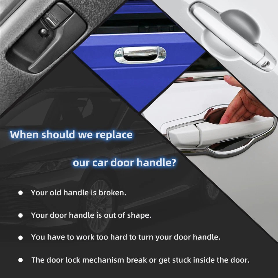 For 2003-2009 Nissan 350Z Left+Right Outside Exterior Door Handle Painted Silver Foto 4 de 4