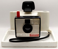 Vintage Polaroid Swinger Model 20 Land Camera - Untested Vintage Camera W Strap