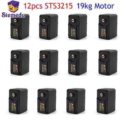 12 STS3215 19KG 7.4V 360° TTL String Robot Dual Axis RC Servo for SO-ARM100 Beta