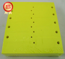 1000 Yellow Self-Locking Key Tags 4.5"x3/4" Vinyl Write-On Made in USA Durable