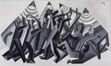 Fortunato Depero : The Fight : 1926 : Archival Quality Art Print