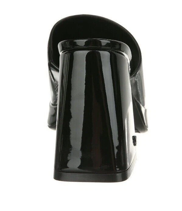 Sandalia mula plataforma Kaia SAM & LIBBY para mujer talla 9,5 charol negra sin cordones Foto 3 de 4