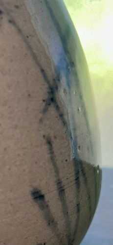Signed Korean Blue & White Tokkuri Jar 6.5”x4.25” - Picture 8 of 24