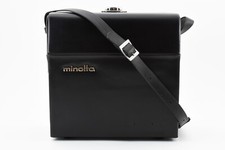 🚀🎁《EXC+5》MINOLTA FILM CAMERA LENS CARRY BAG CASE BLACK LEAZER From JAPAN✈✈✈✈✈✈