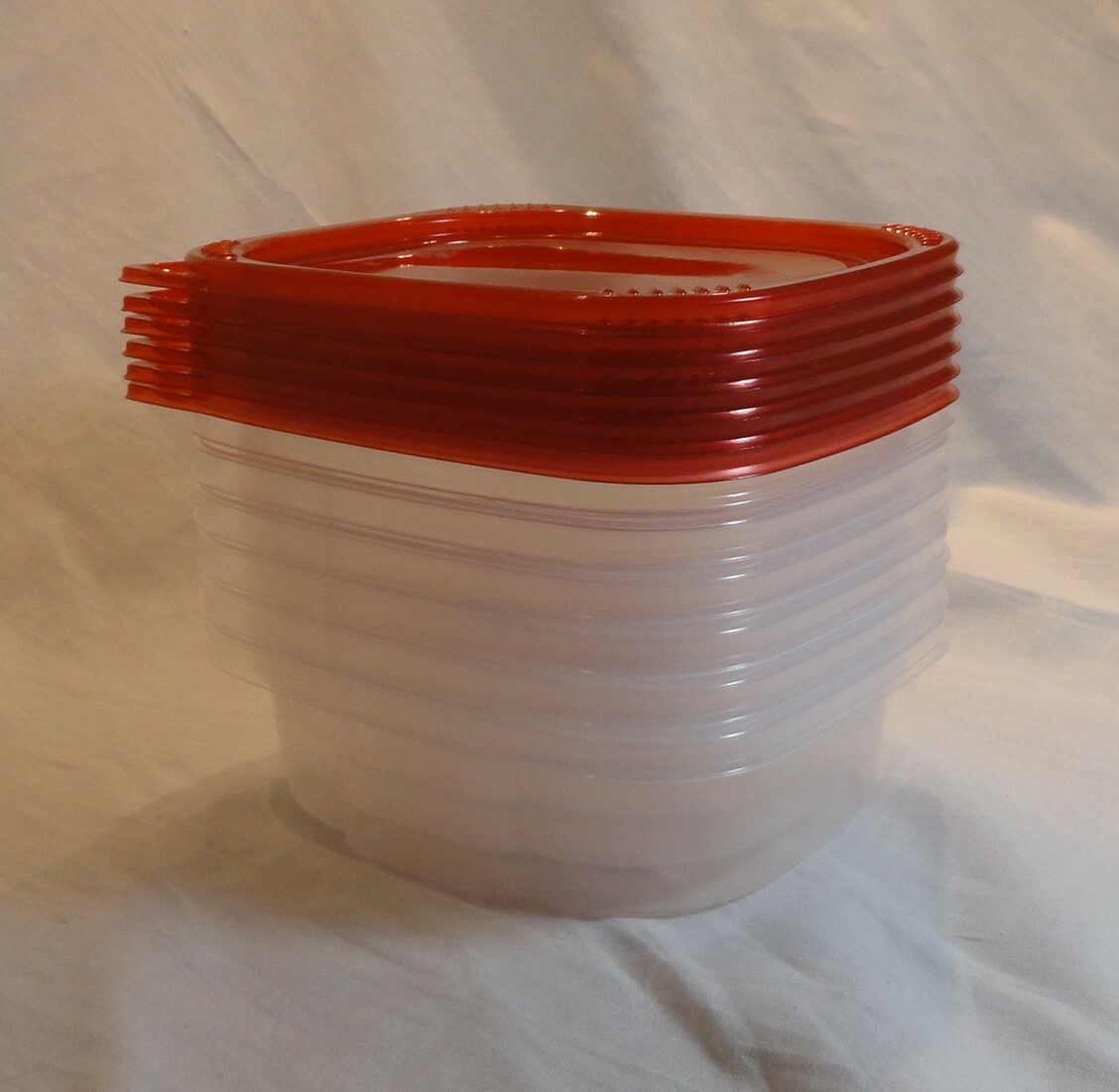 Plastic Storage Clear Containers Rectangle Red Lids Organize Buy