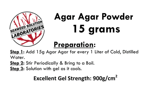 Agar Agar Pulver - 15 Gramm - Laborqualität - USA Verkäufer!!! - Bild 3 von 4