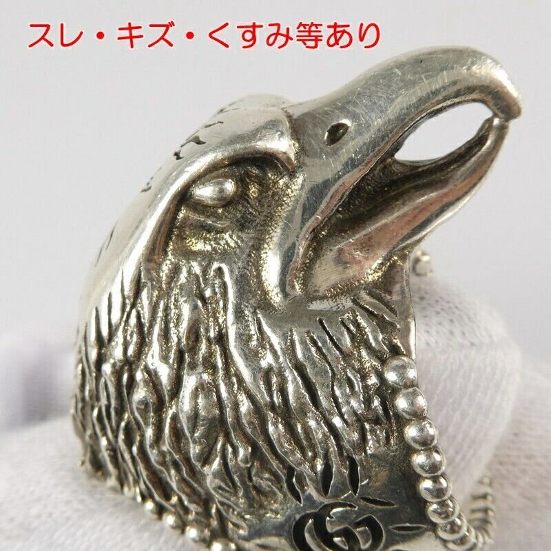 Gucci Anger Forest Eagle Head Ring No. 16 Sv925 Antique Gucci Anger Forest Eagle Head Ring No. 16 Sv925 Antique