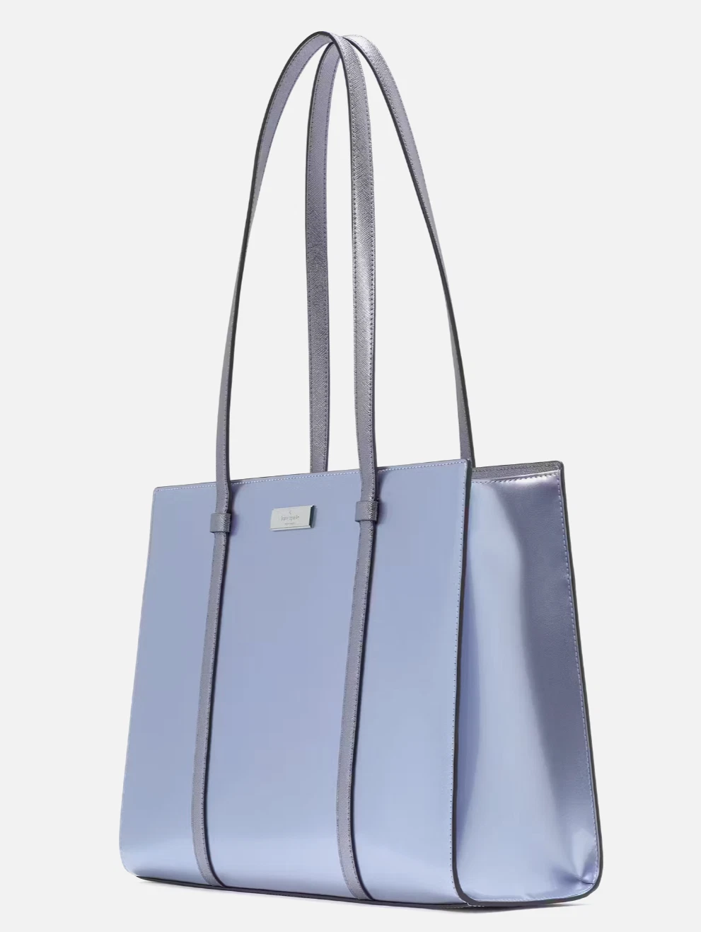 Nuova borsa grande Kate Spade Kenzie brevettata fiore candito