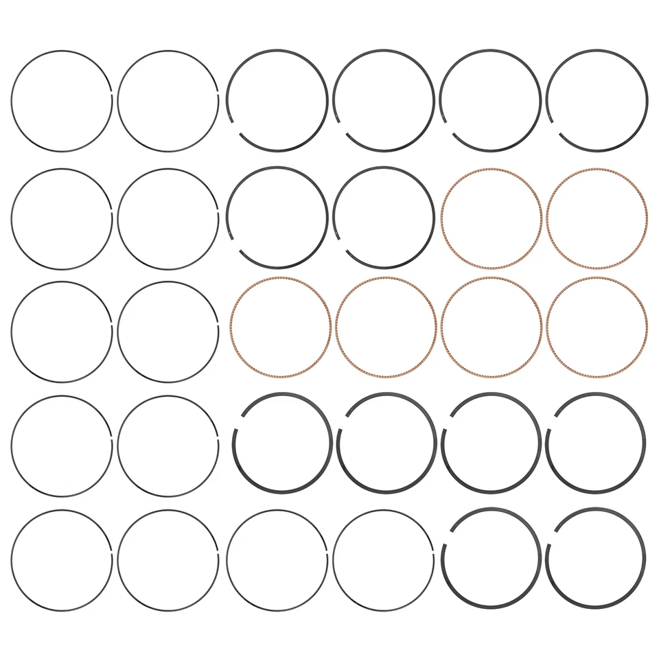 Juego de anillos de pistón de motor STD para Chrysler Dodge Jeep Ram 2011-2016 3,6 L 68078776AA Foto 2 de 4