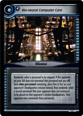 Star Trek CCG 2E Dangerous Missions Bio-Neural Computer Core FOIL 9R1