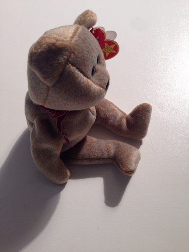 "SIGNATURE BEAR" TY ORIGINAL BEANIE BABY 1999 MWMT - Picture 5 of 5