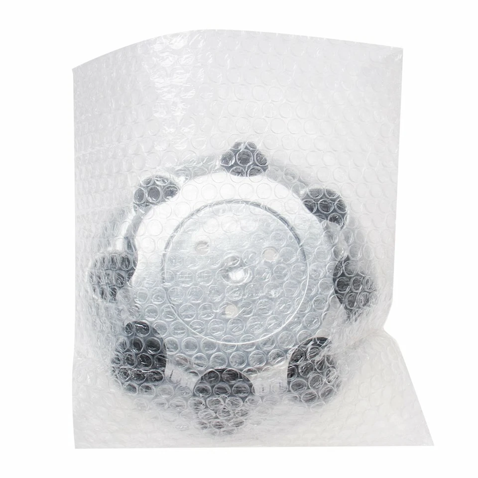 Комплект из 4 шт подходит для 8 хромированных черных центральных колпаков со стальным ободом колеса 16 дюймов с болтовым креплением на ступице - Изображение 2 из 4