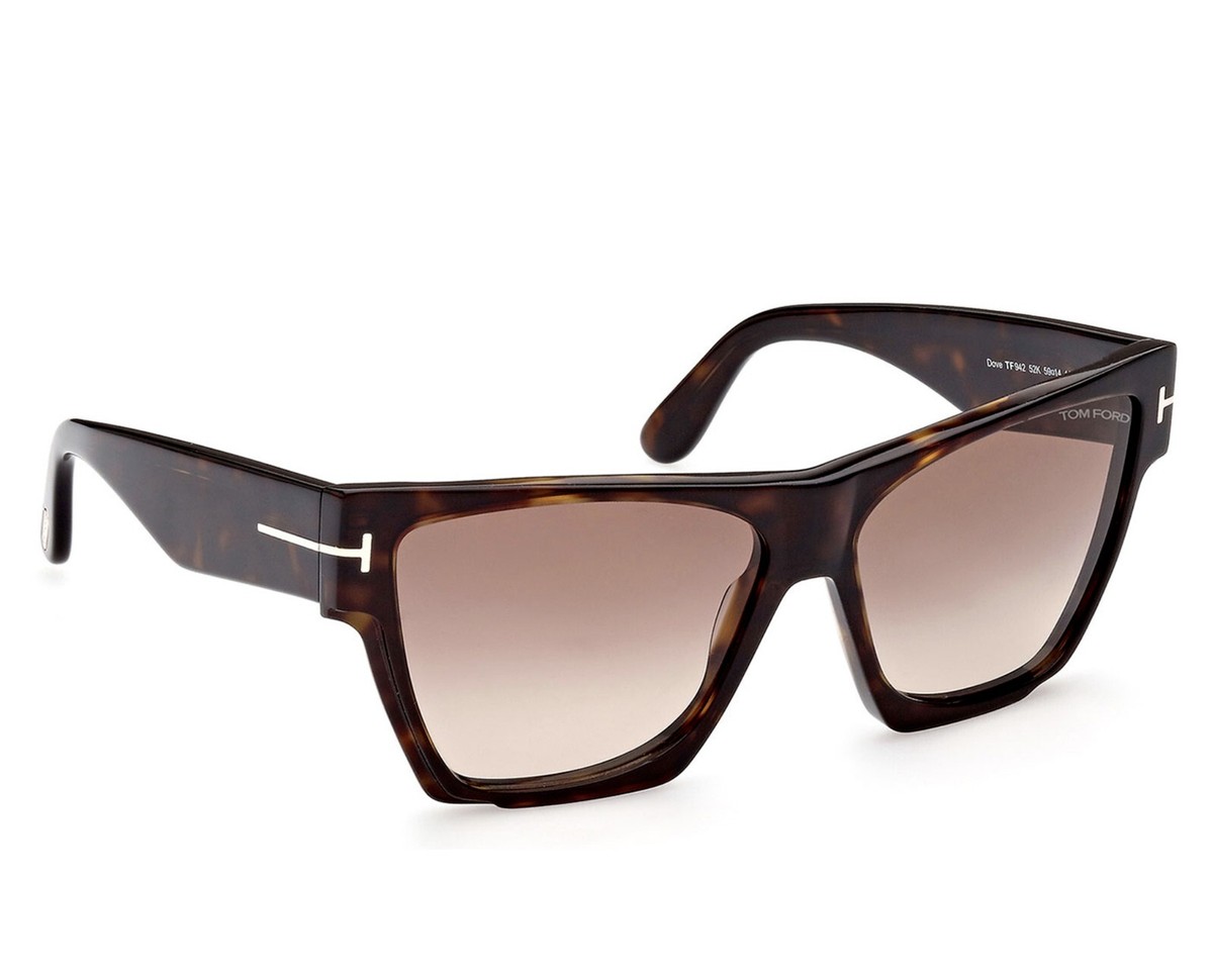 New - ? Original TOM FORD Acetate Dove Sunglasses TF942 Tortoise TOM FORD EYEWEAR Paloma square-frame tortoiseshell acetate  main image 4