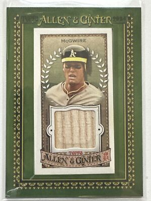 2024 Topps Allen & Ginter #MFR-MM Mark McGwire Framed Mini Relics