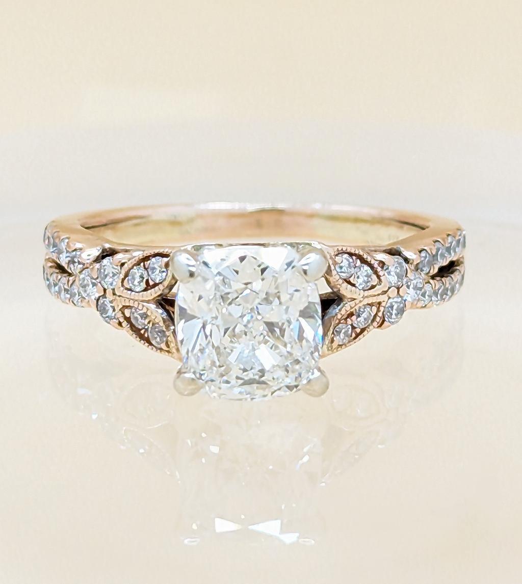 Helzberg GIA 14K Rose Gold Diamond Solitaire Engagement Ring