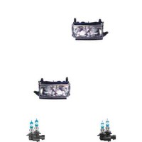 Halogen Scheinwerfer Set HB4/HB3 FüR Toyota Land Cruiser 100 Inklusive Lampen