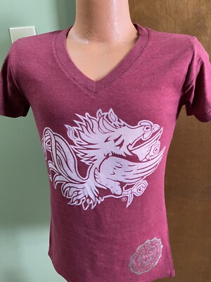 South Carolina Gamecocks NCAA Pressbox Ladies (Enfuego) V-Neck Shirt Medium