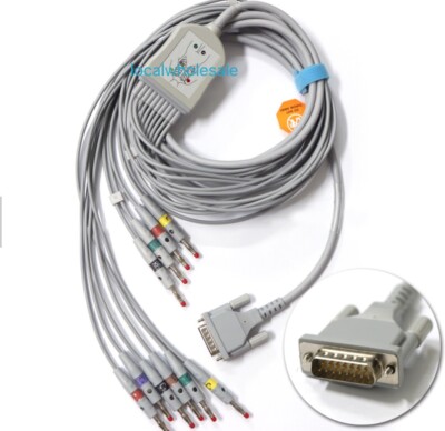 Schiller AT1 AT2 10leads ECG Cable 4.0 Banana 4.0 IEC Compatible 