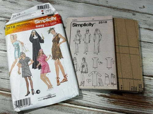 Simplicity Costumes Sewing Patterns XS-XL Nurse, Nun, Cave Woman, Egyptian Easy - Picture 5 of 5